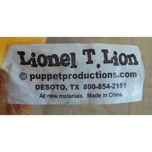 - 2 plush stuffed LIONS Lionel T. Lion 9" & NWT - Picture 7 of 9